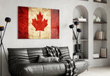 Flag of Canada Flag Glass Wall Art