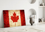 Flag of Canada Flag Glass Wall Art