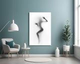 Woman Shadow Glass Wall Art