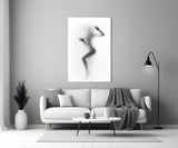 Woman Shadow Glass Wall Art