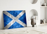 Flag of Scotland Glass Wall Art