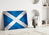 Flag of Scotland Glass Wall Art