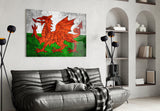 Flag of Wales Glass Wall Art