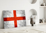 Flag of England Glass Wall Art