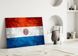 Flag of Paraguay Glass Wall Art