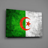 Flag of Algeria Glass Wall Art