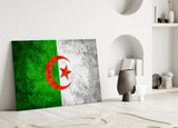 Flag of Algeria Glass Wall Art