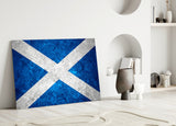 Flag of Scotland Glass Wall Art