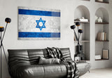 Flag of Israel Glass Wall Art