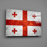 Flag of Georgia Glass Wall Art