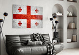 Flag of Georgia Glass Wall Art