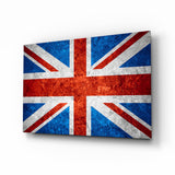 Flag of United Kingdom Glass Wall Art