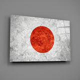 Flag of Japan Glass Wall Art