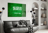 Flag of Saudi Arabia Glass Wall Art