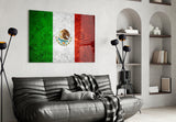 Flag of Mexico Glass Wall Art