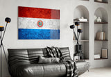 Flag of Paraguay Glass Wall Art