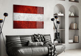 Flag of Austria Glass Wall Art