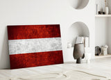 Flag of Austria Glass Wall Art