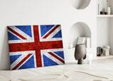 Flag of United Kingdom Glass Wall Art