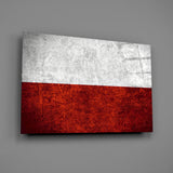 Flag of Poland Glass Wall Art