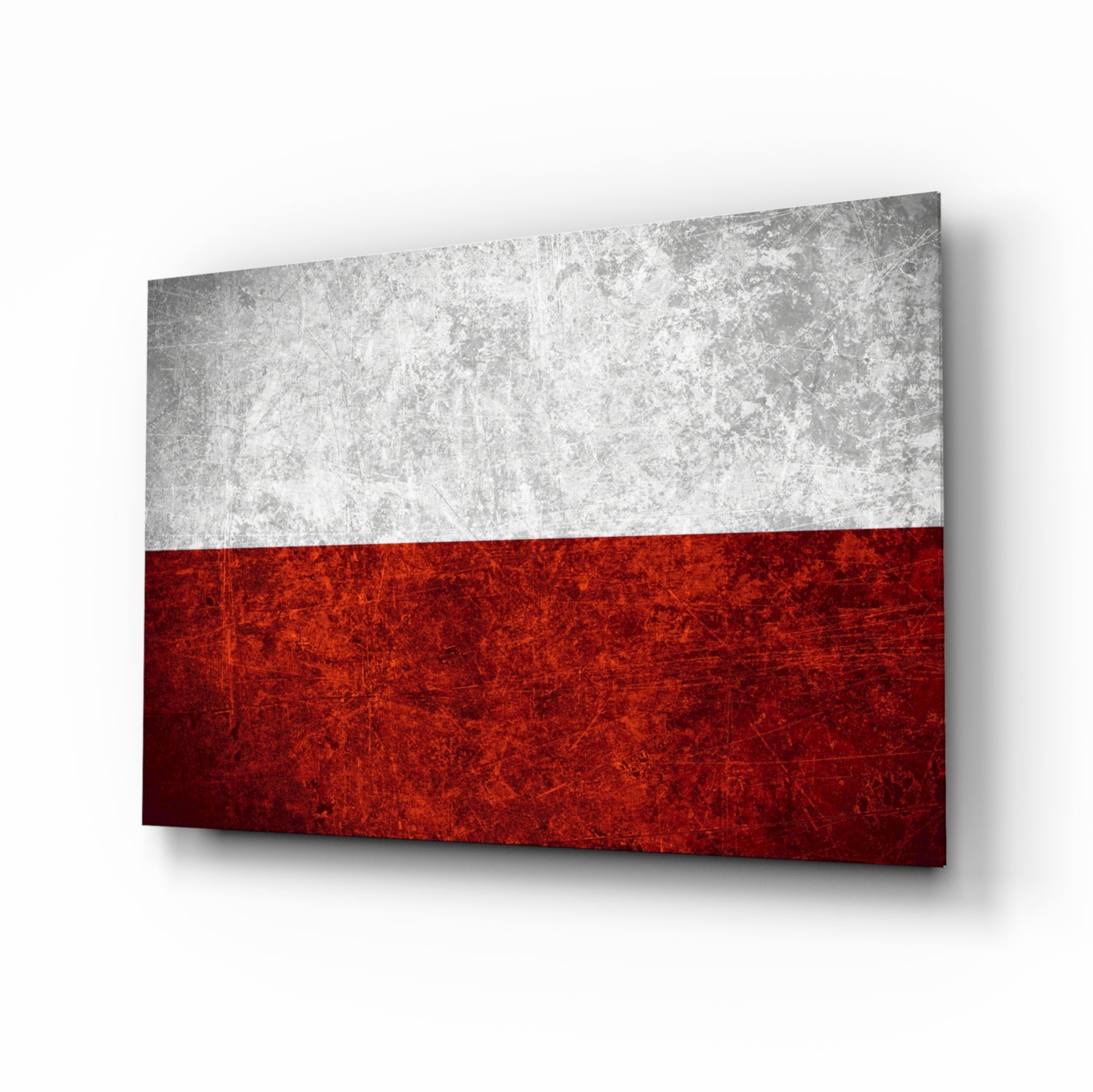 Flag of Poland Glass Wall Art