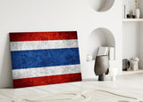 Flag of Tayland Glass Wall Art