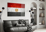 Flag of Egypt Glass Wall Art