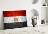 Flag of Egypt Glass Wall Art