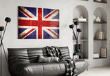 Flag of United Kingdom Glass Wall Art