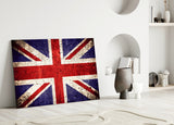 Flag of United Kingdom Glass Wall Art