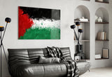 Flag of Palestina Glass Wall Art