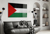 Flag of Palestina Glass Wall Art