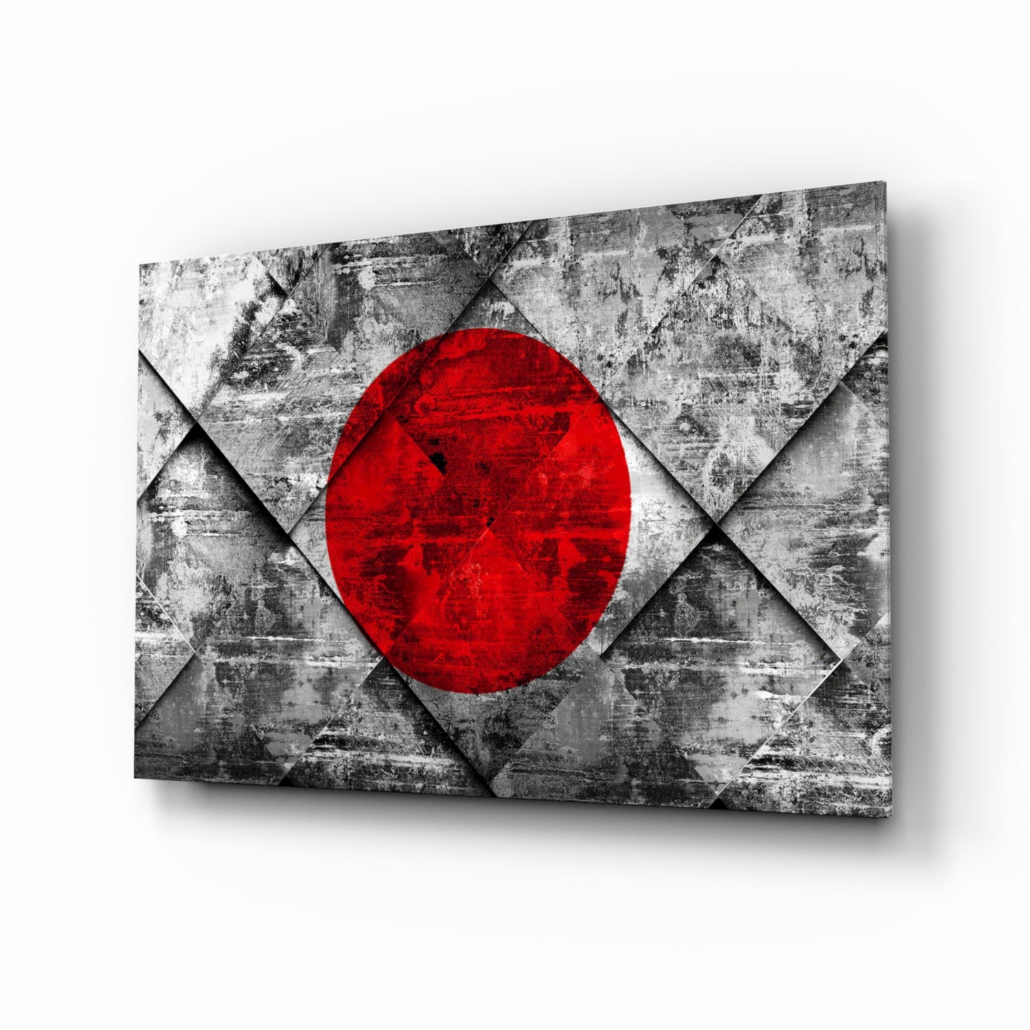 Flag of Japan Glass Wall Art