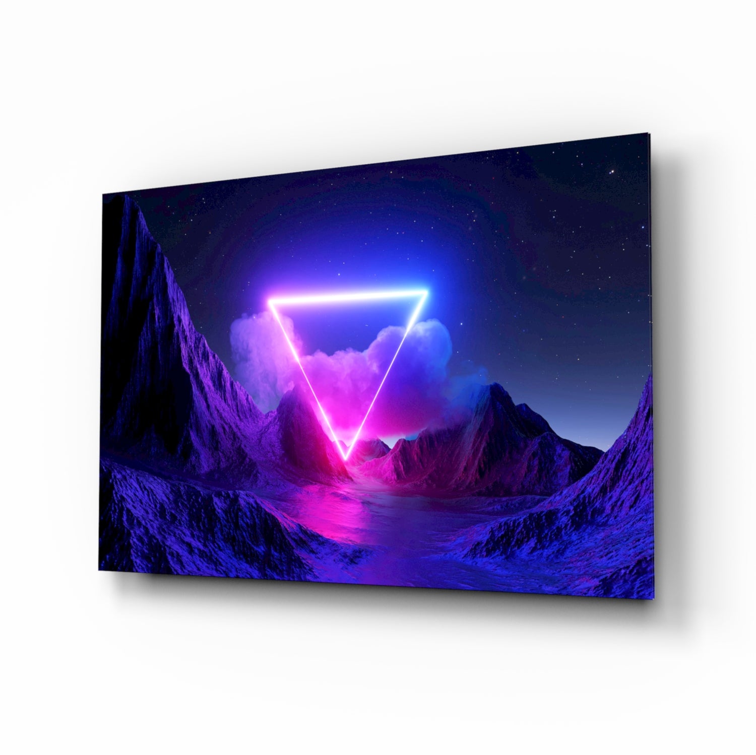 Triangle Glass Wall Art