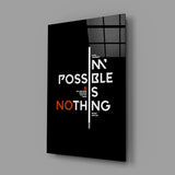 Motivational Glass Wall Art