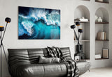 Waves Glass Wall Art