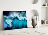 Waves Glass Wall Art