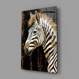 Zebra Glass Wall Art