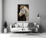 Zebra Glass Wall Art