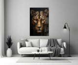 Leopard Glass Wall Art