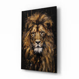 Lion Glass Wall Art