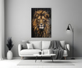 Lion Glass Wall Art