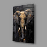 Elephant Glass Wall Art