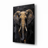 Elephant Glass Wall Art