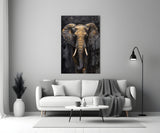 Elephant Glass Wall Art