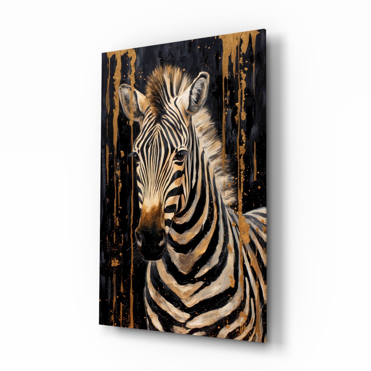 Zebra Glass Wall Art