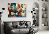 Rhino Glass Wall Art