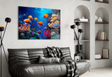 Ocean Life Glass Wall Art