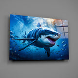 Shark Glass Wall Art