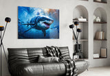 Shark Glass Wall Art